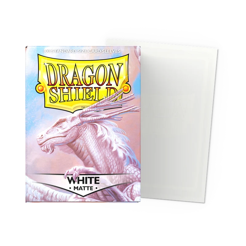 Dragon Shield - Matte Sleeves [White, 100ct]