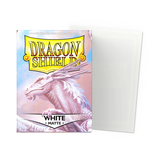 Dragon Shield - Matte Sleeves [White, 100ct]