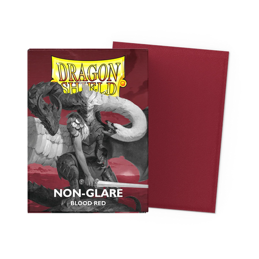 Dragon Shield - Matte Sleeves [Non-Glare Blood Red, 100ct]