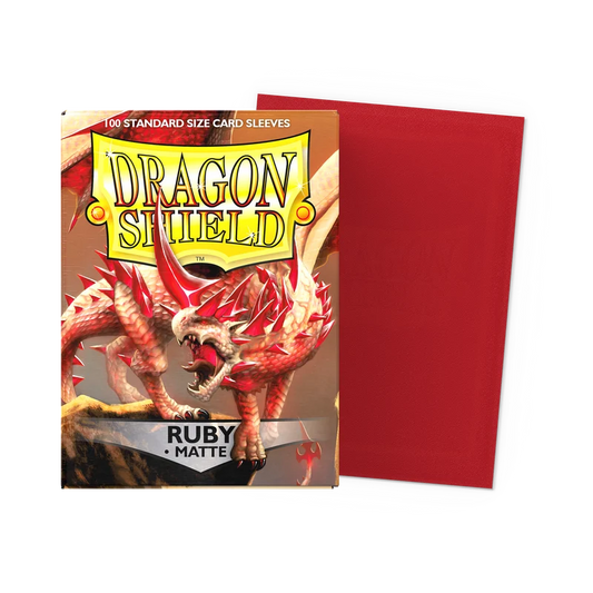 Dragon Shield - Matte Sleeves [Ruby, 100ct]