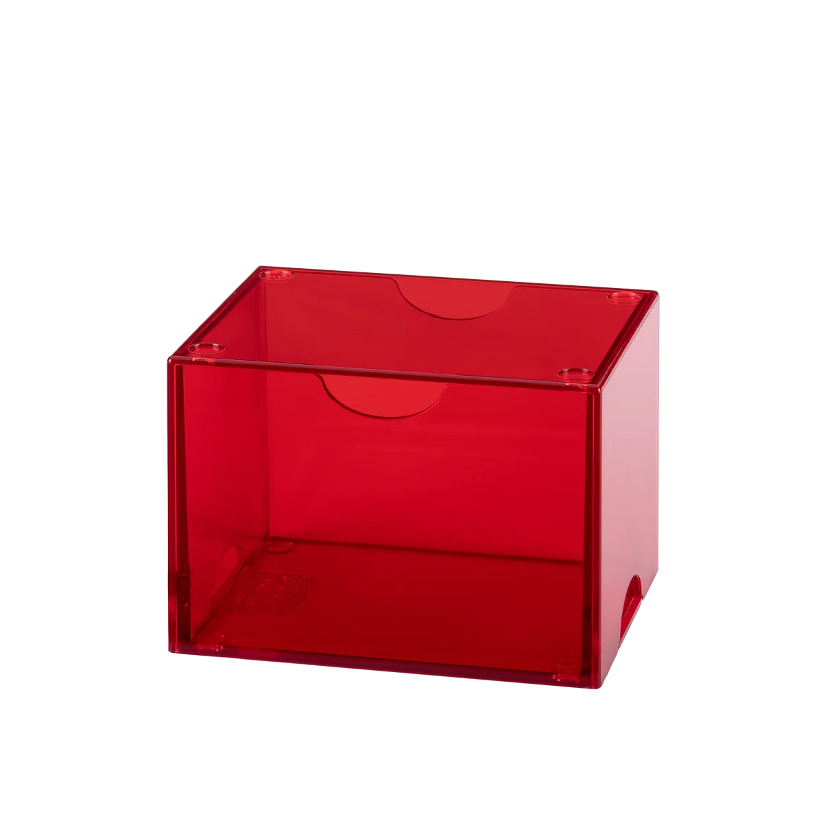 Dragon Shield - Strongbox 100+ Deckbox [Clear Red]