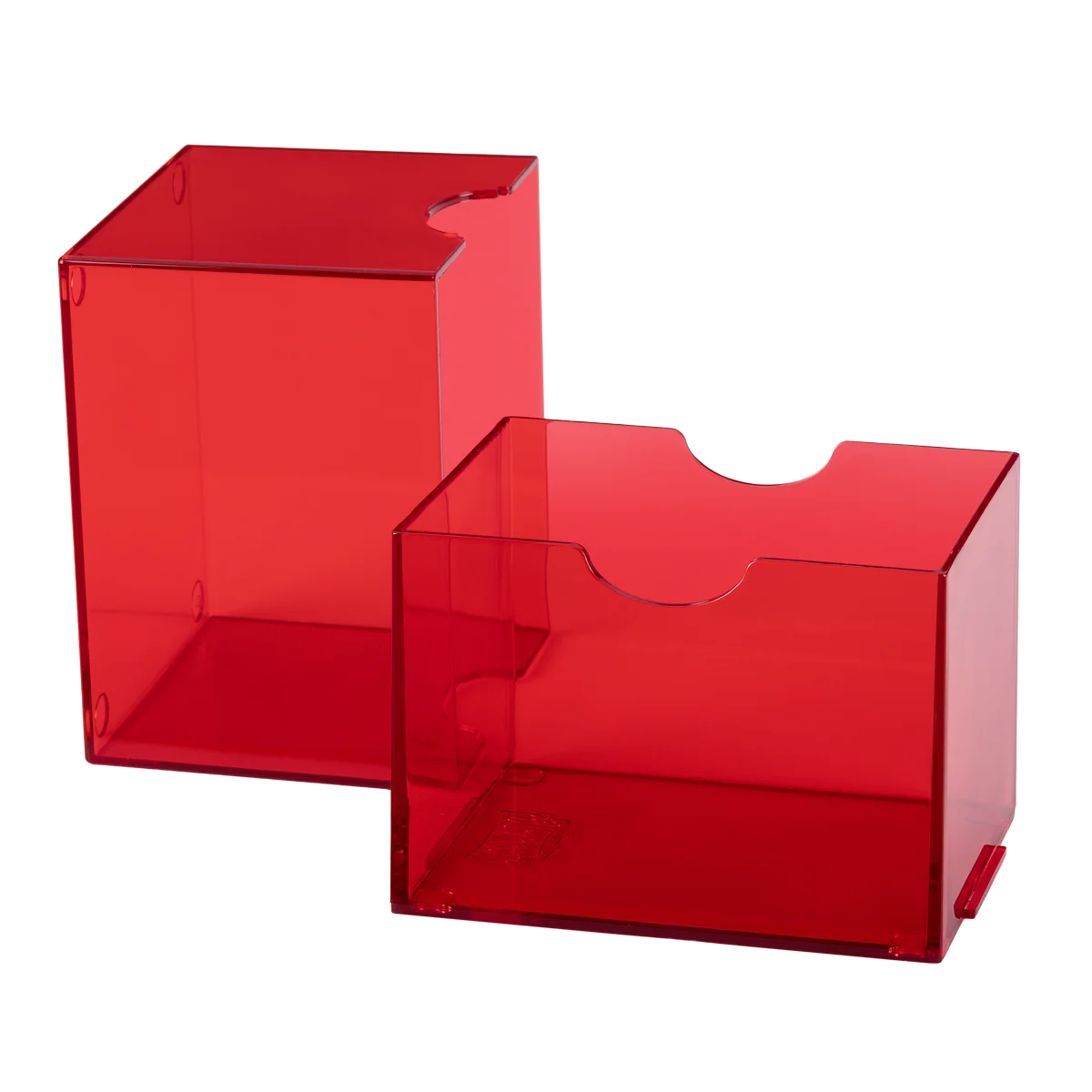 Dragon Shield - Strongbox 100+ Deckbox [Clear Red]